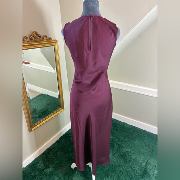 Quince Washable Stretch Silk Tank Midi Dress in Wine Tasting Size XS - Picture 5 of 13